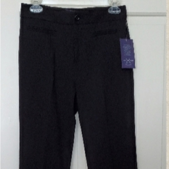 NYDJ black Dress Pants Lift Tuck NWT Size 2 Straight Leg - Picture 2 of 5